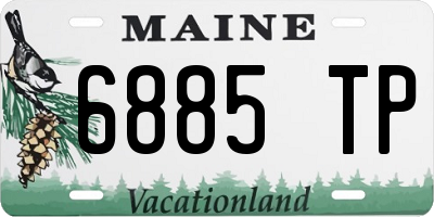 ME license plate 6885TP