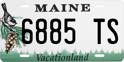 ME license plate 6885TS