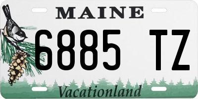 ME license plate 6885TZ
