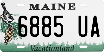 ME license plate 6885UA