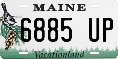 ME license plate 6885UP