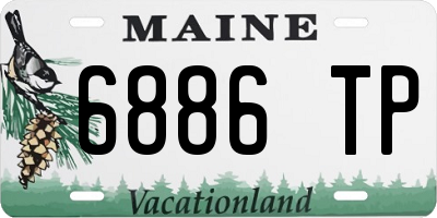 ME license plate 6886TP