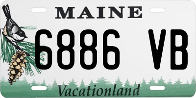 ME license plate 6886VB