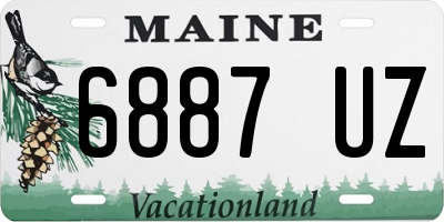 ME license plate 6887UZ
