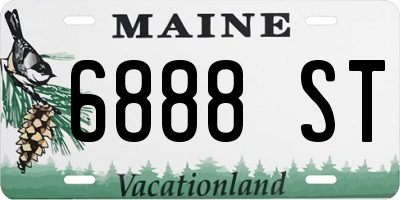 ME license plate 6888ST