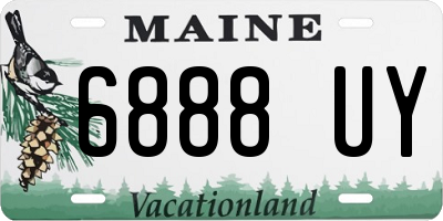 ME license plate 6888UY