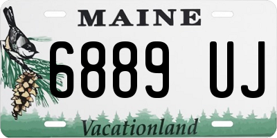 ME license plate 6889UJ