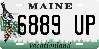 ME license plate 6889UP