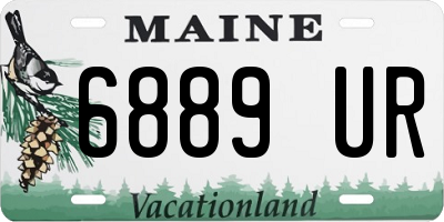 ME license plate 6889UR