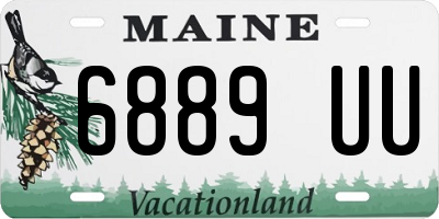 ME license plate 6889UU