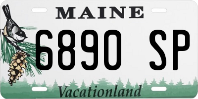 ME license plate 6890SP