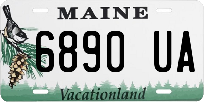 ME license plate 6890UA