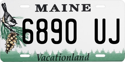 ME license plate 6890UJ