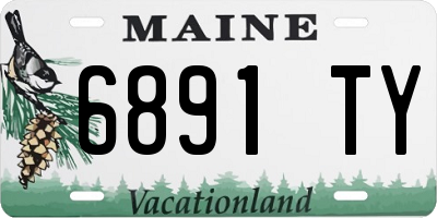 ME license plate 6891TY