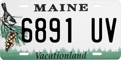 ME license plate 6891UV