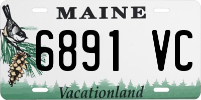 ME license plate 6891VC