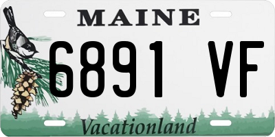 ME license plate 6891VF