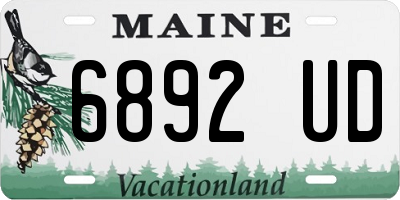 ME license plate 6892UD