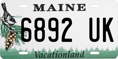 ME license plate 6892UK
