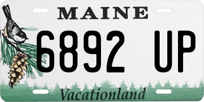 ME license plate 6892UP