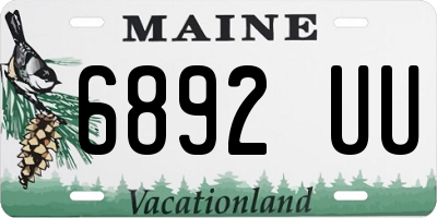 ME license plate 6892UU