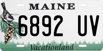 ME license plate 6892UV