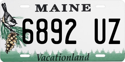 ME license plate 6892UZ
