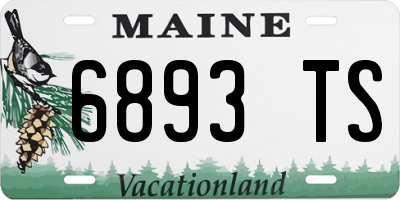 ME license plate 6893TS