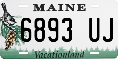 ME license plate 6893UJ