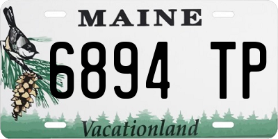 ME license plate 6894TP