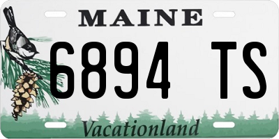 ME license plate 6894TS