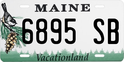ME license plate 6895SB