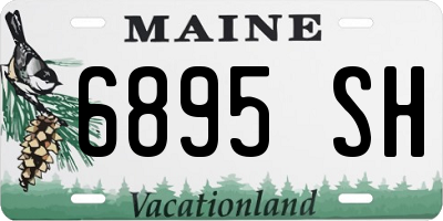 ME license plate 6895SH