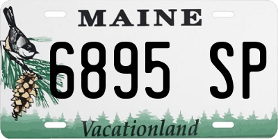 ME license plate 6895SP