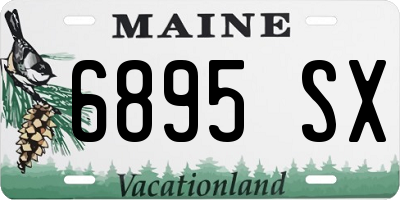ME license plate 6895SX