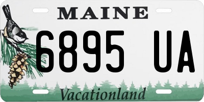 ME license plate 6895UA