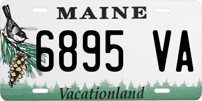 ME license plate 6895VA