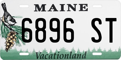 ME license plate 6896ST