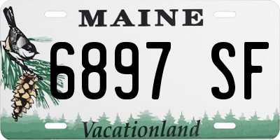 ME license plate 6897SF