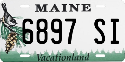 ME license plate 6897SI