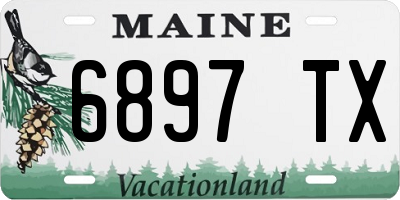 ME license plate 6897TX