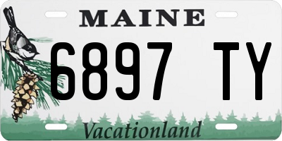 ME license plate 6897TY