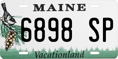 ME license plate 6898SP