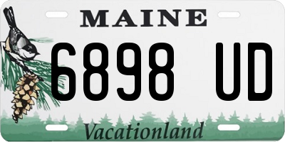 ME license plate 6898UD