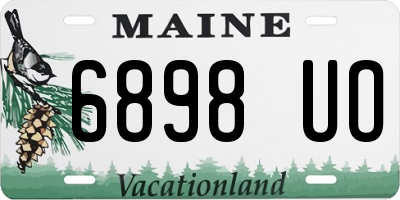ME license plate 6898UO