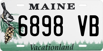 ME license plate 6898VB