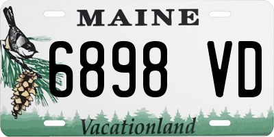 ME license plate 6898VD