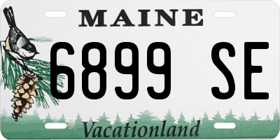 ME license plate 6899SE