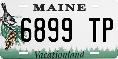 ME license plate 6899TP