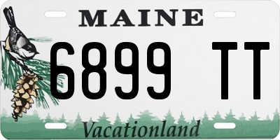 ME license plate 6899TT